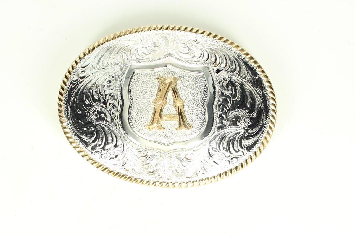 crumrine initial buckle C10380
