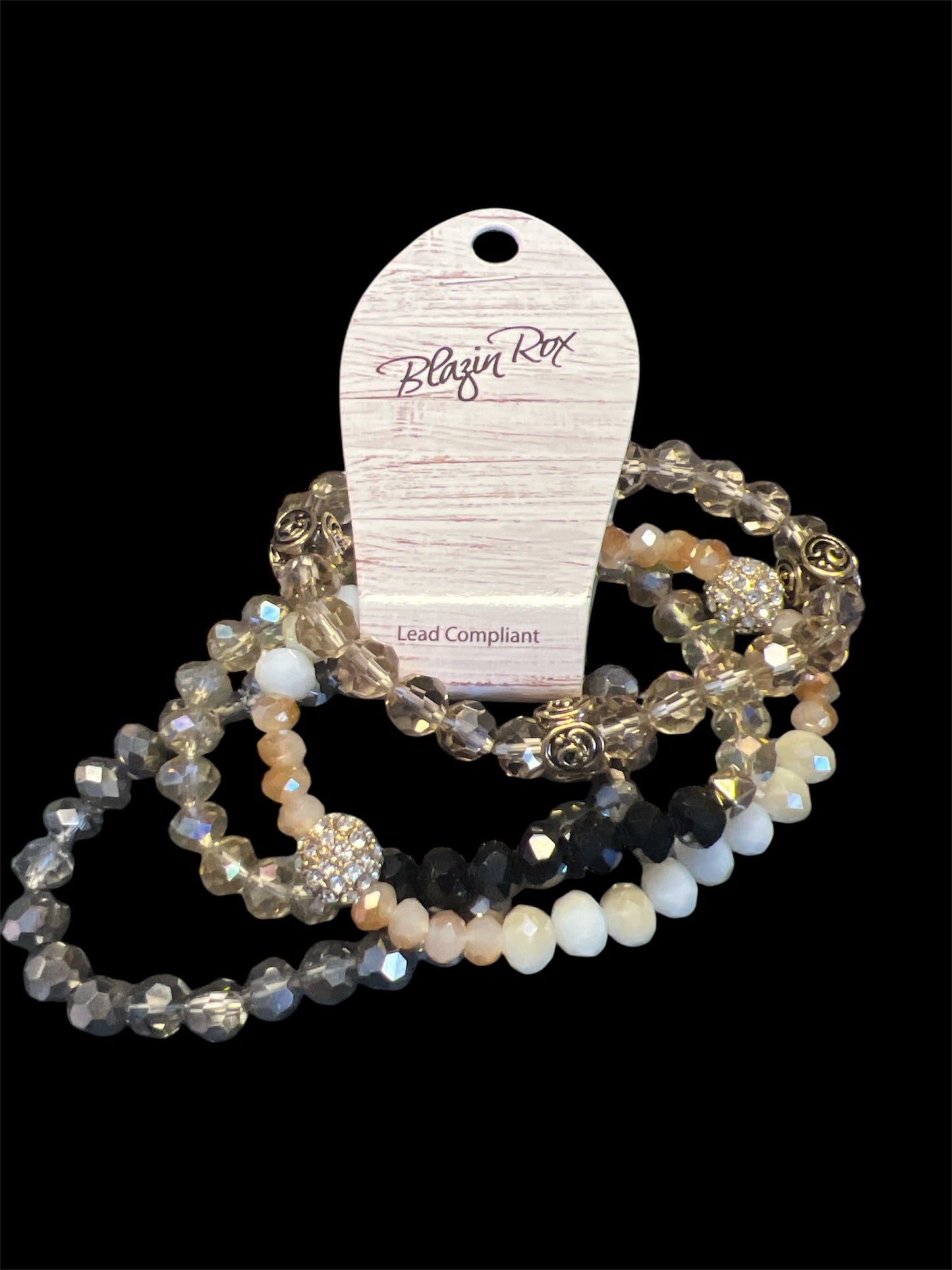 4 layered beaded bracelet set