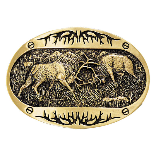 Montana fighting Elk buckle 60800C