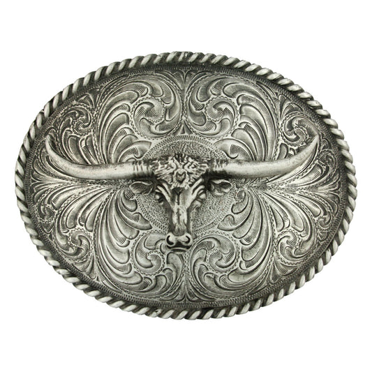 Montana antique longhorn buckle 61028