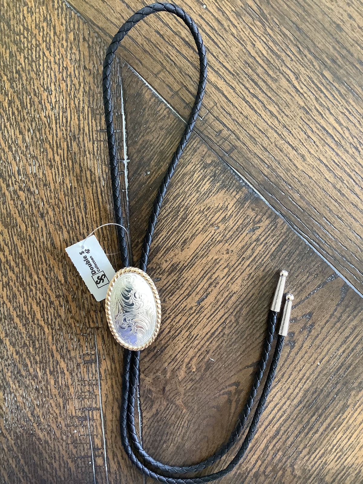 Crumrine Oval Gold Rope Edge Bolo C10850