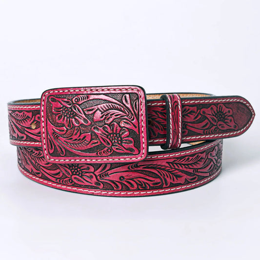 American Darling red leather belt 233
