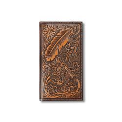 Feather wallet/checkbook cover