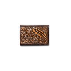 Feather tri-fold wallet