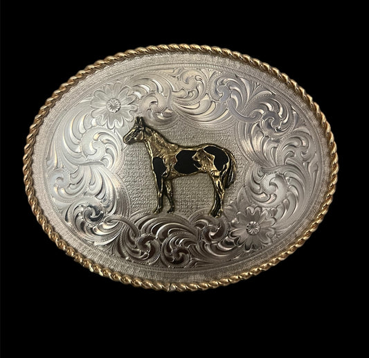 Montana oval horse buckle