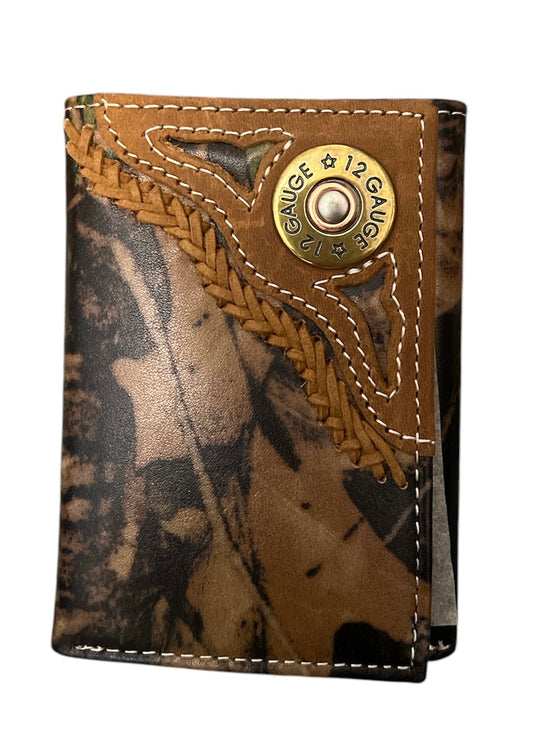 Camo tri-fold wallet