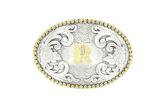 Nocona oval initial buckle 37072