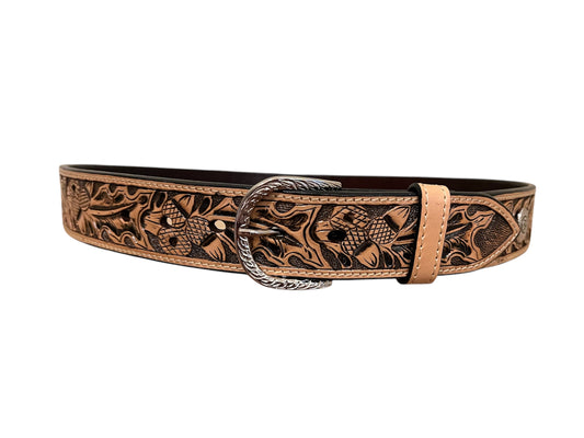 (7481-48)1 1/2 inch Western Sundries tan acorn belt