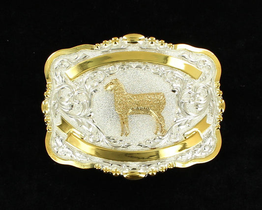 M & F small oval sheep buckle